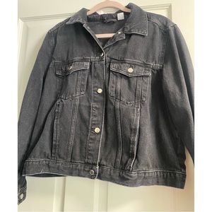 H&M black/grey Demin jacket